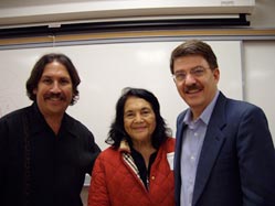 Dolores Huerta and Kenneth Burt at the Southwest Labor Studies Association Conference.